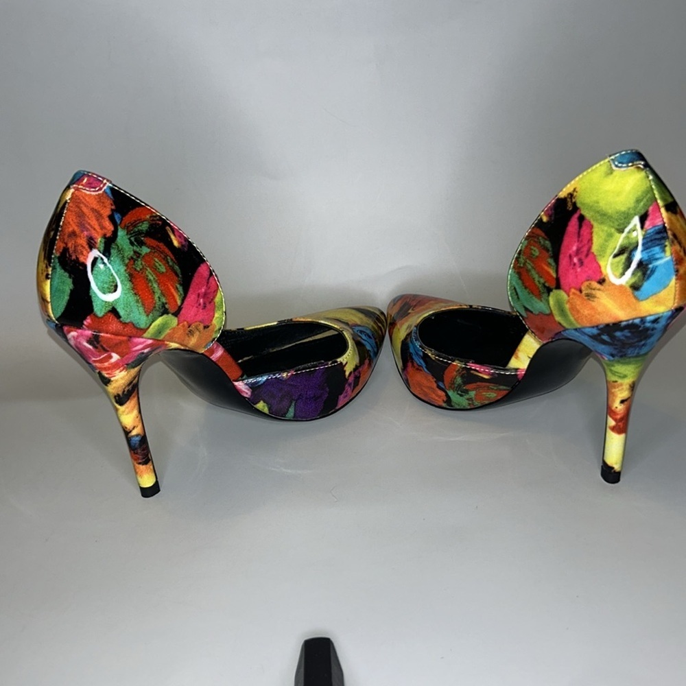 NWOT Steve Madden groovi PU floral D’Orsay stiletto heel - Picture 5 of 8